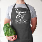 VEGAN CHEF Apron - Vegan Head Chef - baking gift - cooking gift - gift for her - gift for him - Vegan Gift - Vegetarian gift- Plant based
