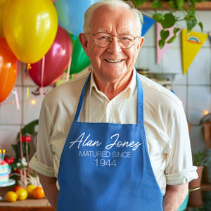 50th, 60th, 70th, 80th Milestone Birthday Apron, Gift For Him - baking gift -gift for him -Perfect gift for the cooking enthusiast