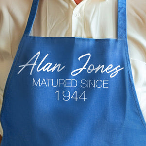 50th, 60th, 70th, 80th Milestone Birthday Apron, Gift For Him - baking gift -gift for him -Perfect gift for the cooking enthusiast