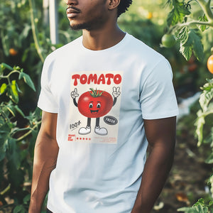 Tomato Graphic Tee, Unisex Aesthetic Tee Shirt, Gift for Women and Men, Vegetables Tee, Streetwear, Retro-Style Vintage Unisex T-Shirt,