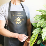 Personalised Bee Print Apron