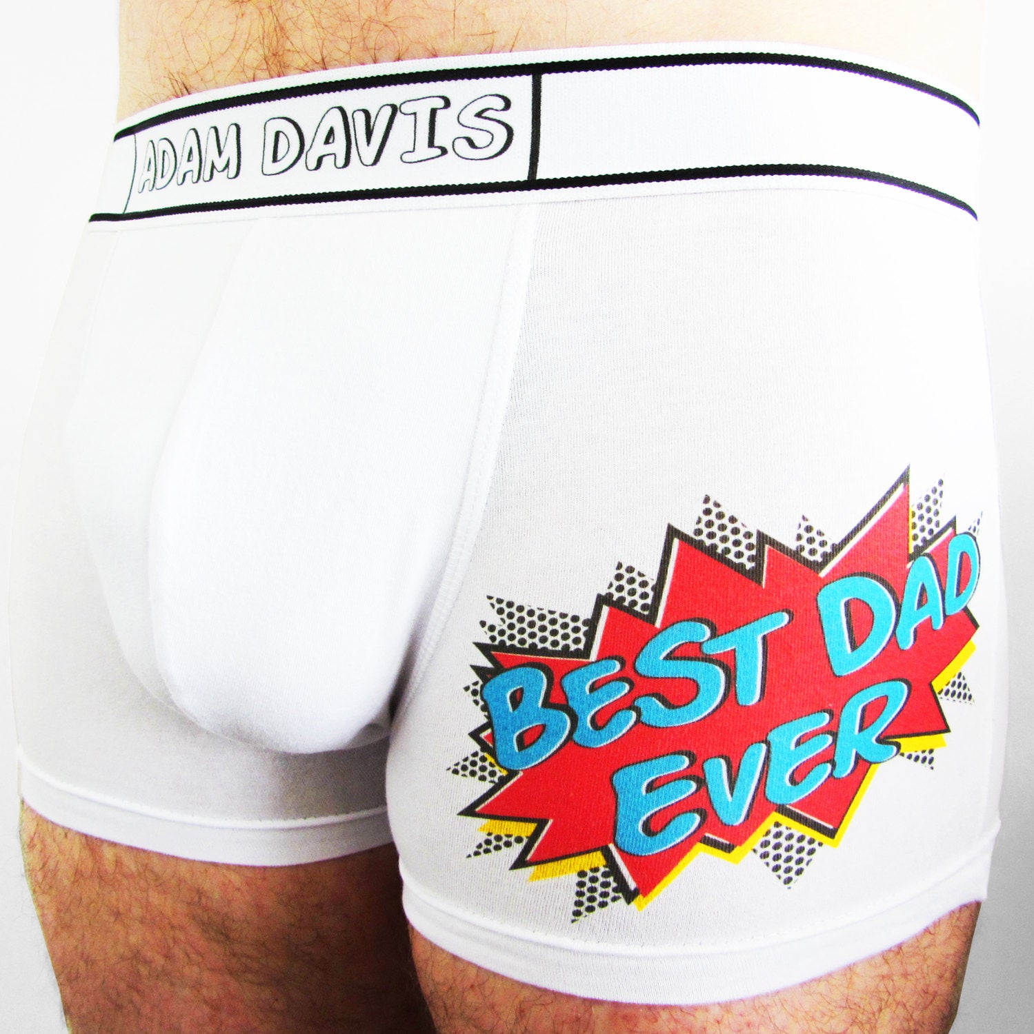 Dad's Comic, Personalised Men's Boxer Briefs – Weasel and Stoat