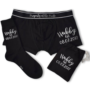 Personalised Groom Boxer Briefs Underwear,Custom Wedding Gifts for Groom Bride  Underwear Wedding Day Party Gift, Style, X-Small : : Clothing,  Shoes & Accessories