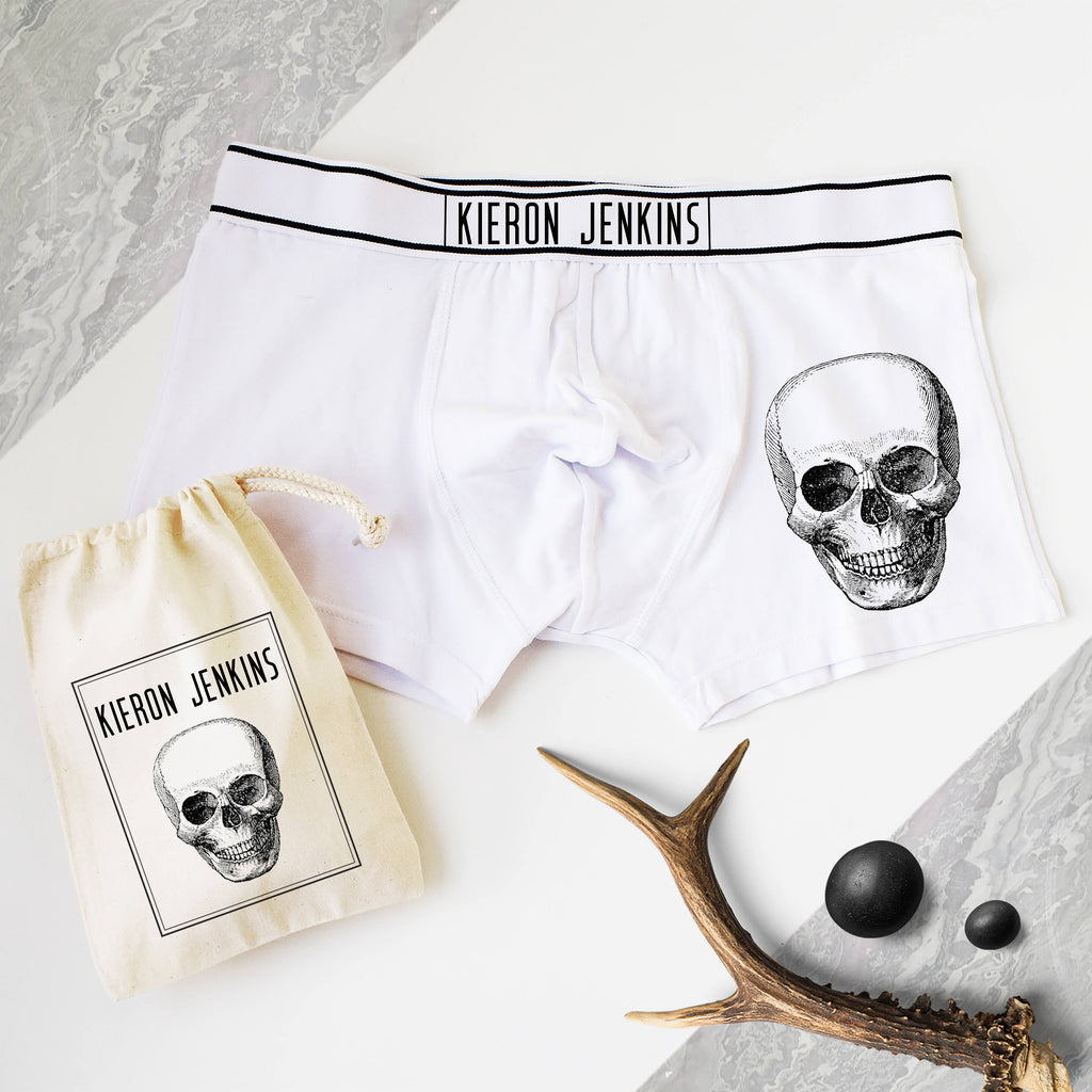 Skull Print Boxers