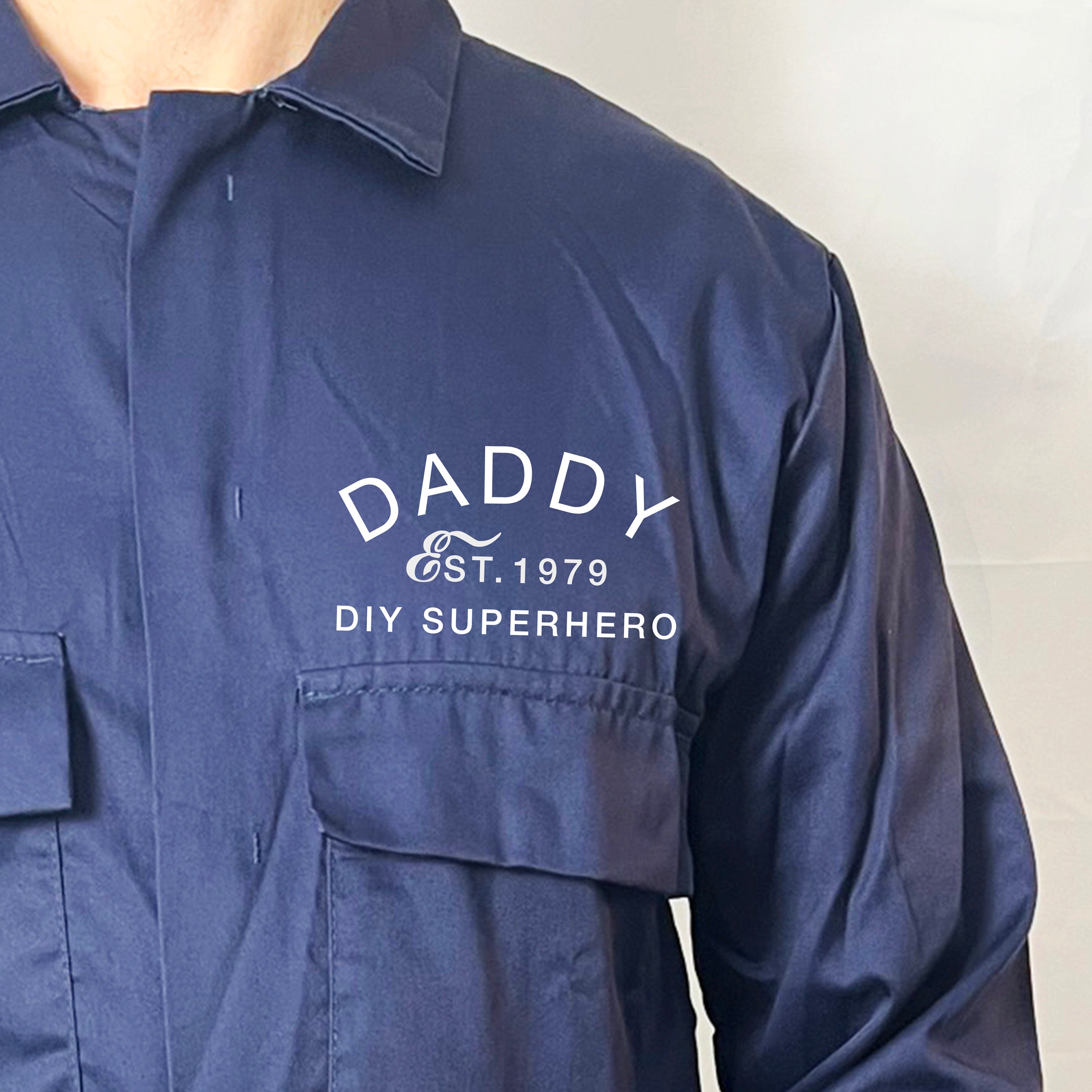 Personalised Overalls - DIY Overalls - Personalised Coveralls - DIY Gift for Him - Boiler suit - Father's Day Gift - Dad tools Present