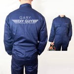 Personalised DIY Guy Overalls - Personalised Coveralls - DIY Gift for Him - Boiler suit - Father's Day Gift - Dad tools Present - decorating